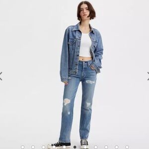 Levi’s 501 Original Fit Selvedge Women’s Jeans in Express Yourself